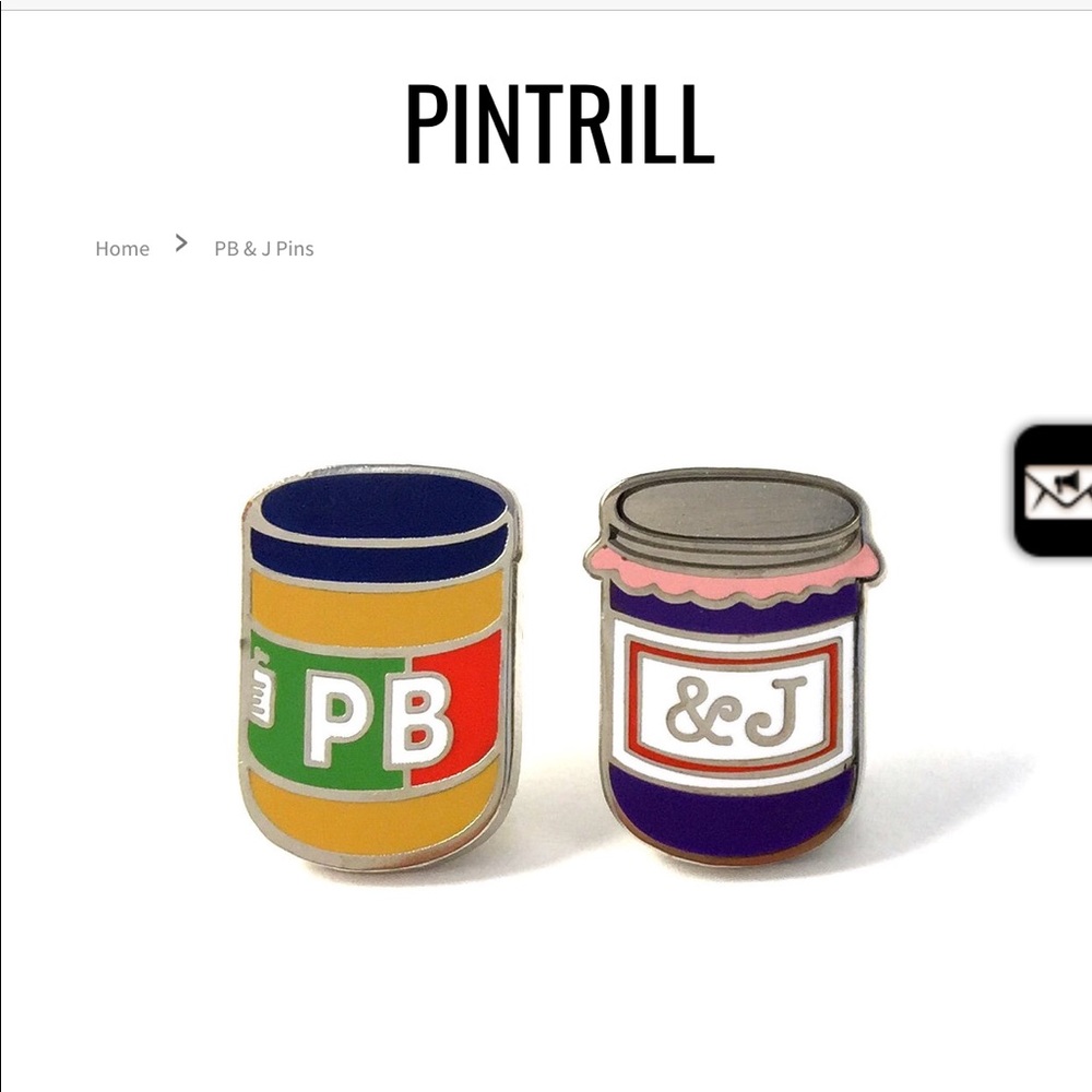 PINTRILL PB&J Enamel Pin